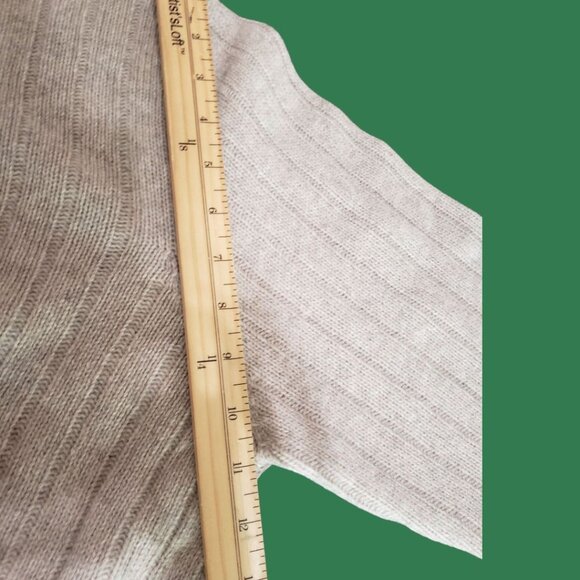 Giorgiolini Mens 100% Wool Ribbed Knit Pullover Sweater Beige Large - Picture 4 of 10